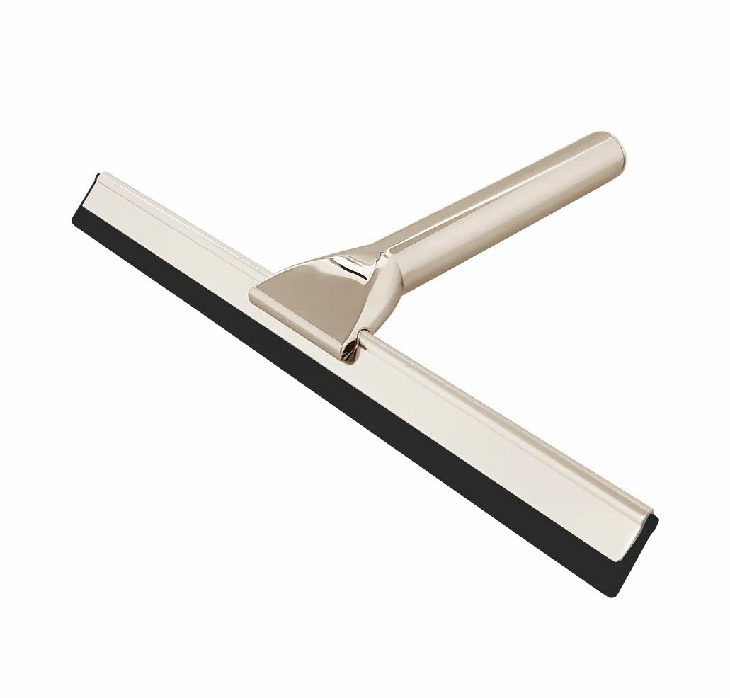 BAI Luxury Stainless Steel Shower Squeegee, Brushed Nickel  100% Authentic