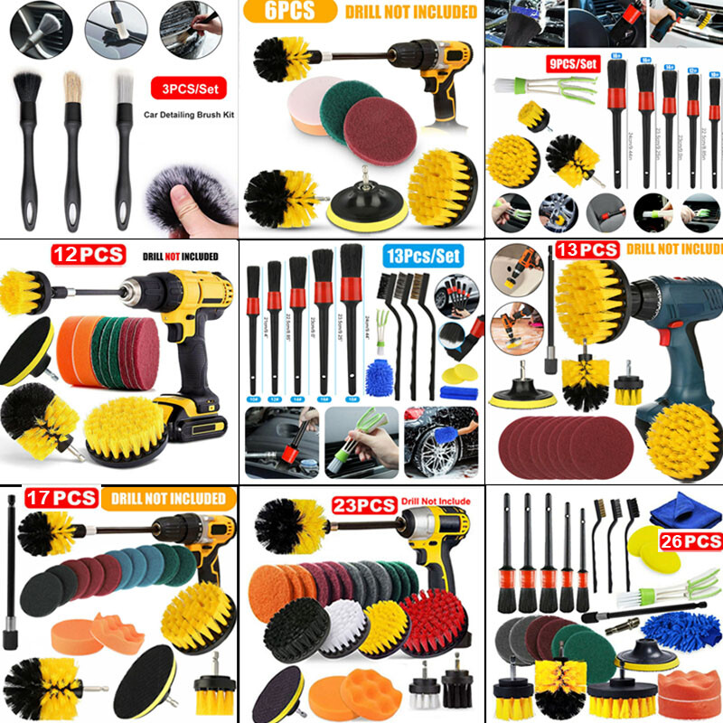 All Purpose Cleaning Kit Electric Drill Brush Car Polishing & Scrubbing Scrubber