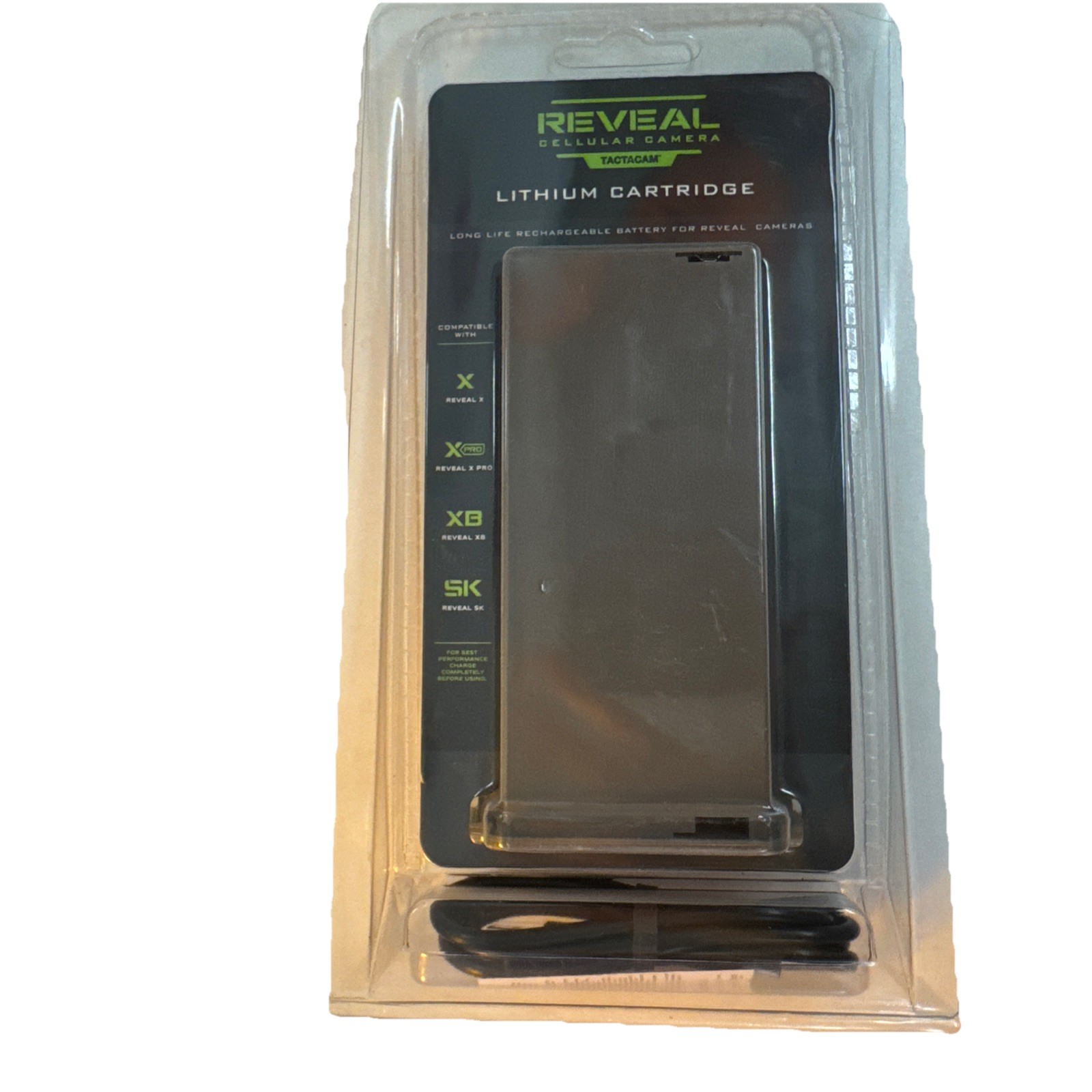 New & Sealed! Reveal Tactacam Lithium Cartridge Replacement Battery BAT-LBC-R