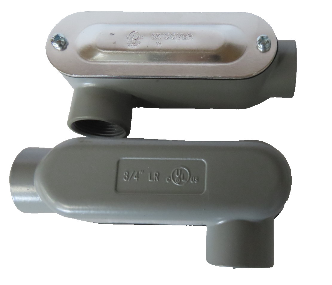HUBBELL TAYMAC RLR075 Conduit Body- RIGID LR ASSEMBLY 3/4" (Pack of 5)