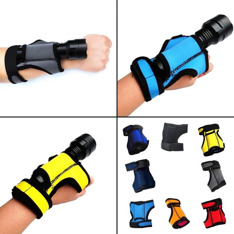 Wrist Strap Adjustable Diving Torch Holder Diving Strap Diving Flashlight Glove