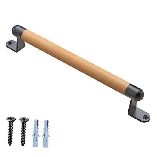 17" Wooden Barn Door Pull Handle, Wooden Fence Gate Pull Handle, 2 Durable