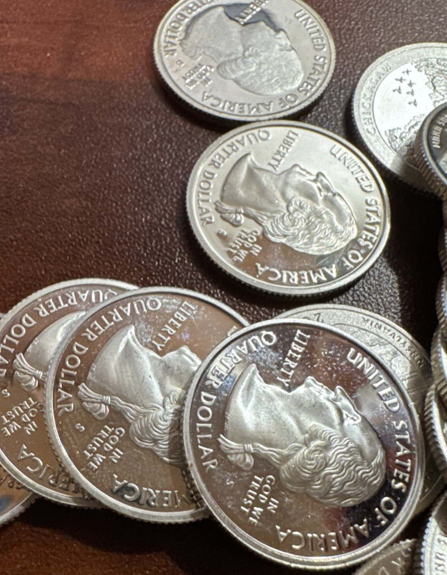 Proof Washington Quarters Roll of 40 Random Dates