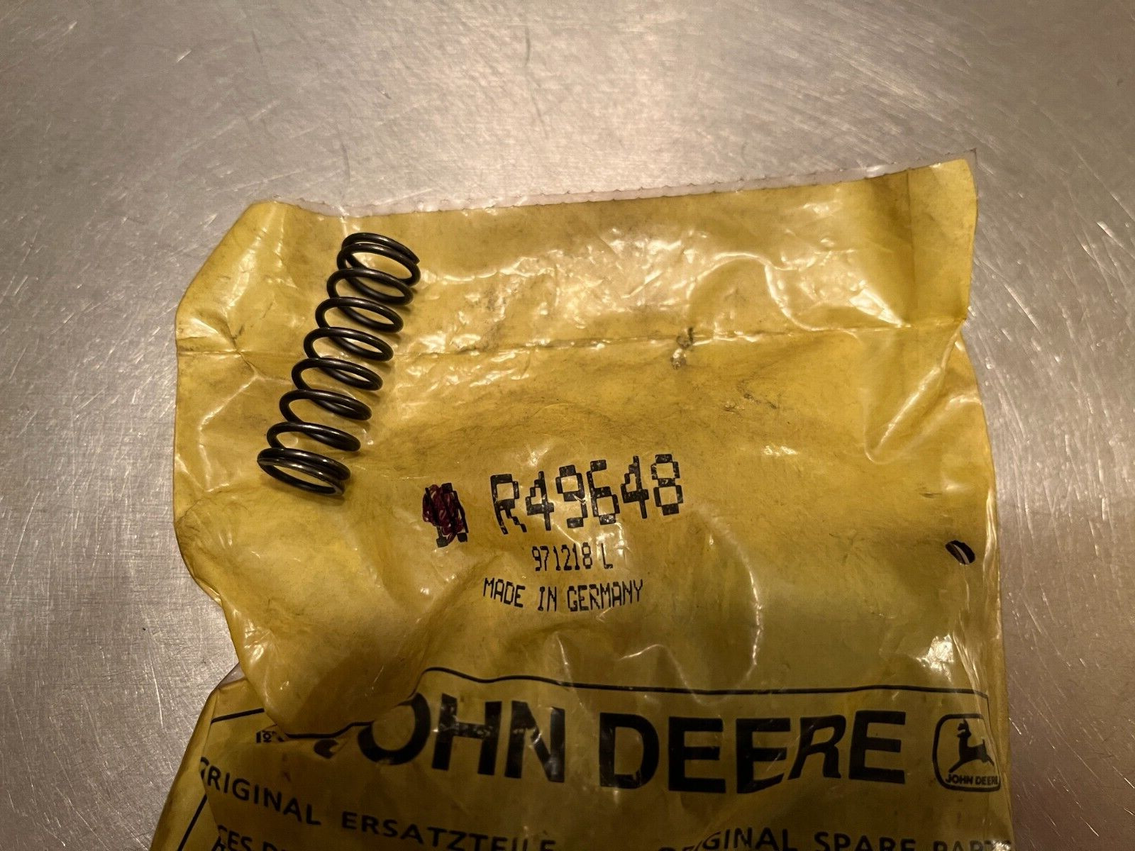 R49648  Genuine  OEM  John Deere  SPRING