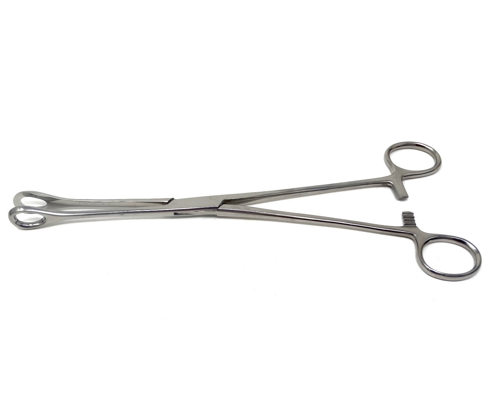 STAINLESS STEEL BALLENGER FOERSTER SPONGE HOLDING FORCEPS 9.5" PLAIN SMOOTH JAWS