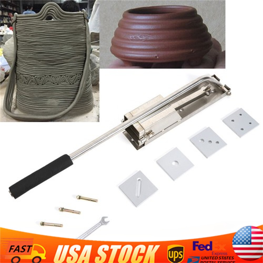 NEW Clay Extruder For Pottery& Ceramics Stainless Steel Tool Wall-Mounted USA