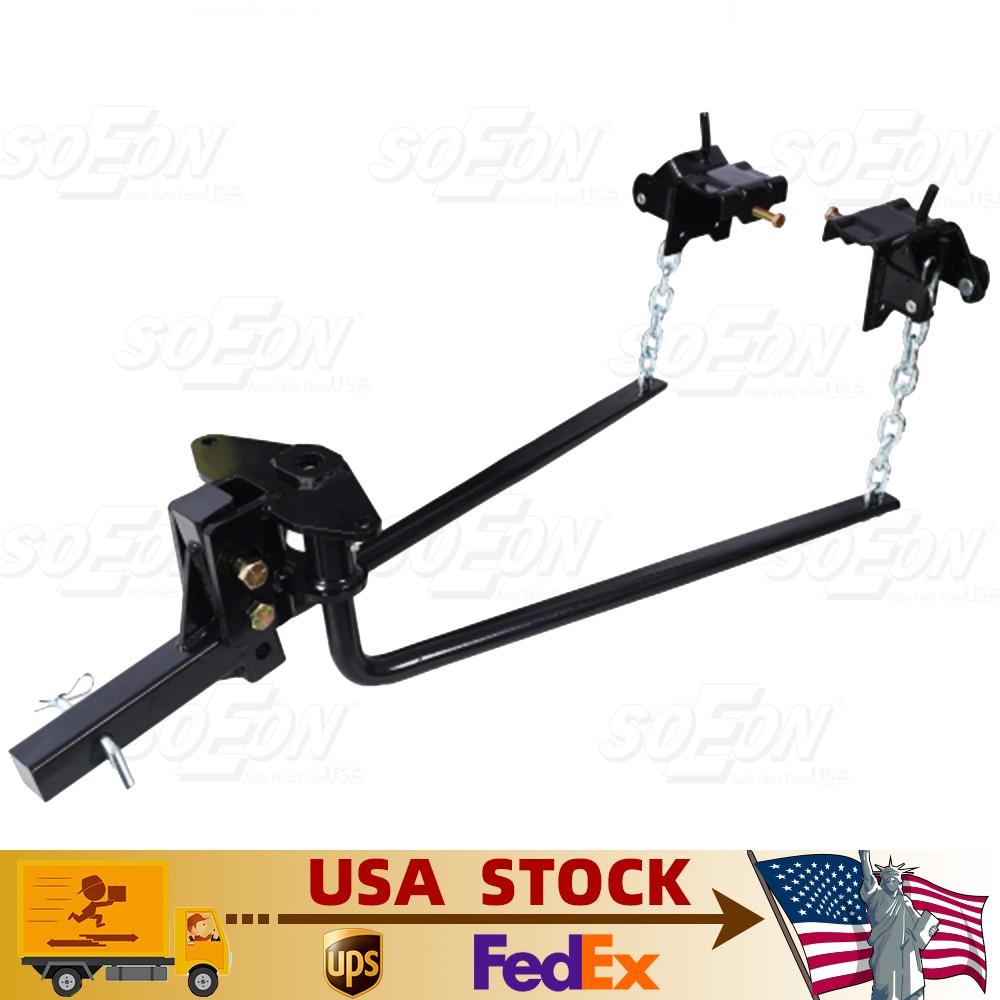 1200LBS Weight Distribution Hitch Adjustable Shank 2 Inch Round Bars Anti-Sway
