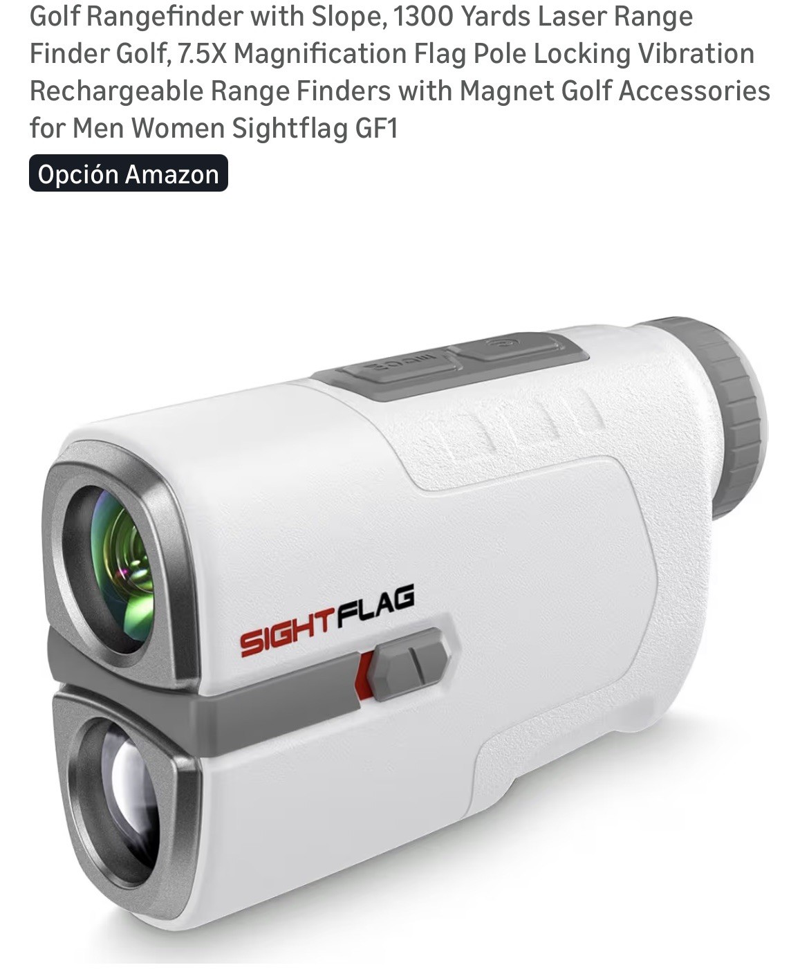 Golf Rangefinder with Slope, 1300 Yards Laser Range Finder Golf, 7.5X Magnificat