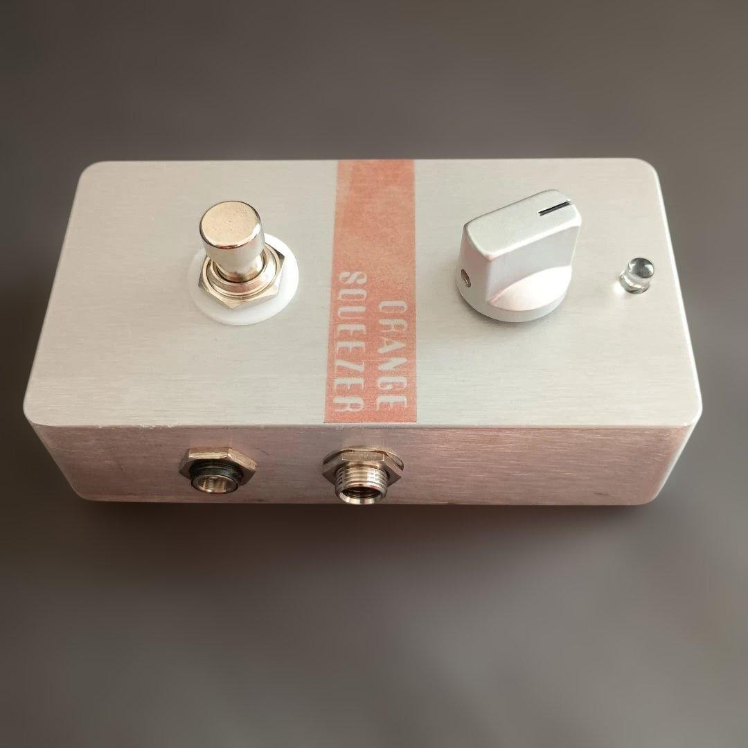 Orange Squeezer Type Compressor Pedal Handmade