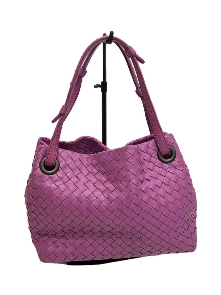 BOTTEGA VENETA Handbag leather Purple Used