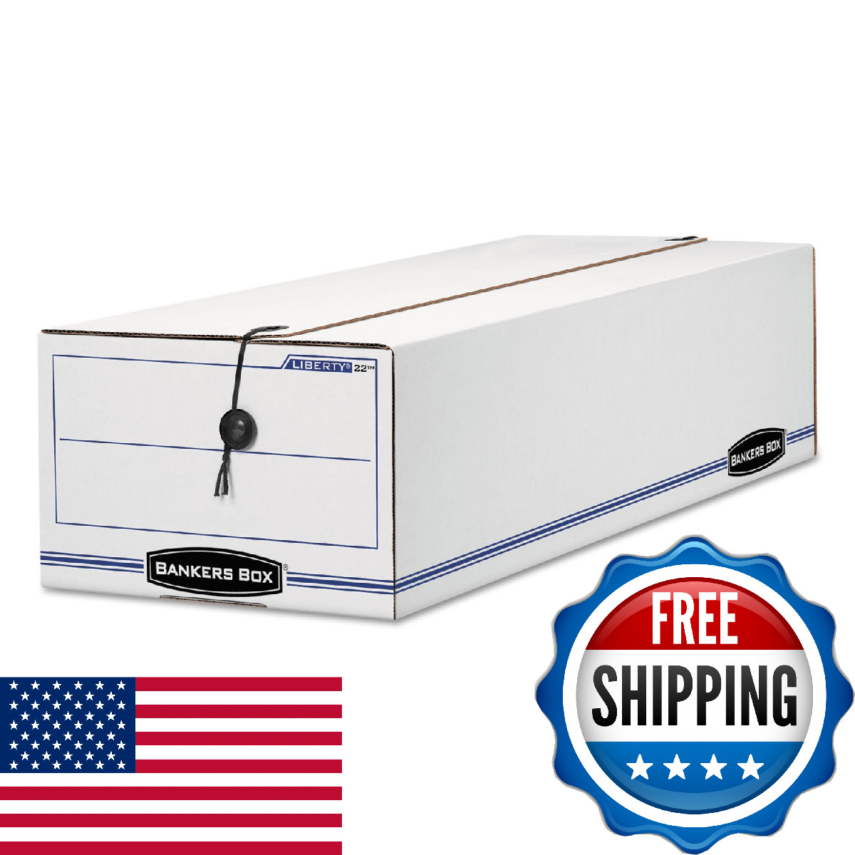 Bankers Box LIBERTY Check and Form Boxes, Standard Set-Up, String and Button, 7