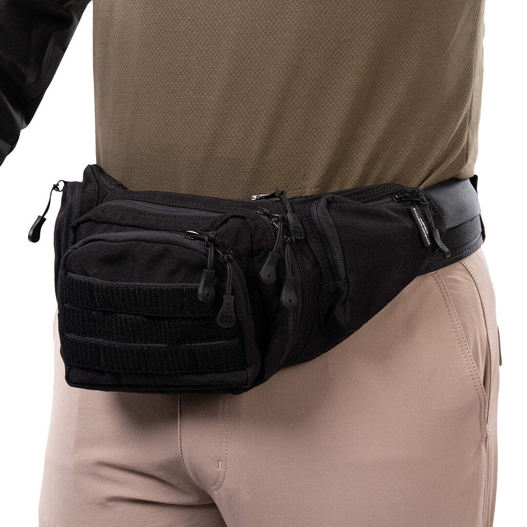 Tactical Fanny Pack MOLLE Waist Bag Sling Crossbody Concealed Carry Hiking EDC