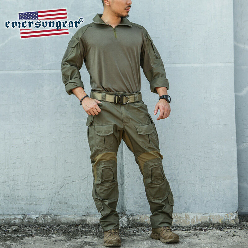Emerson E3 Combat Uniform Tactical Shirt & Pants Set Mens BDU Military Clothing