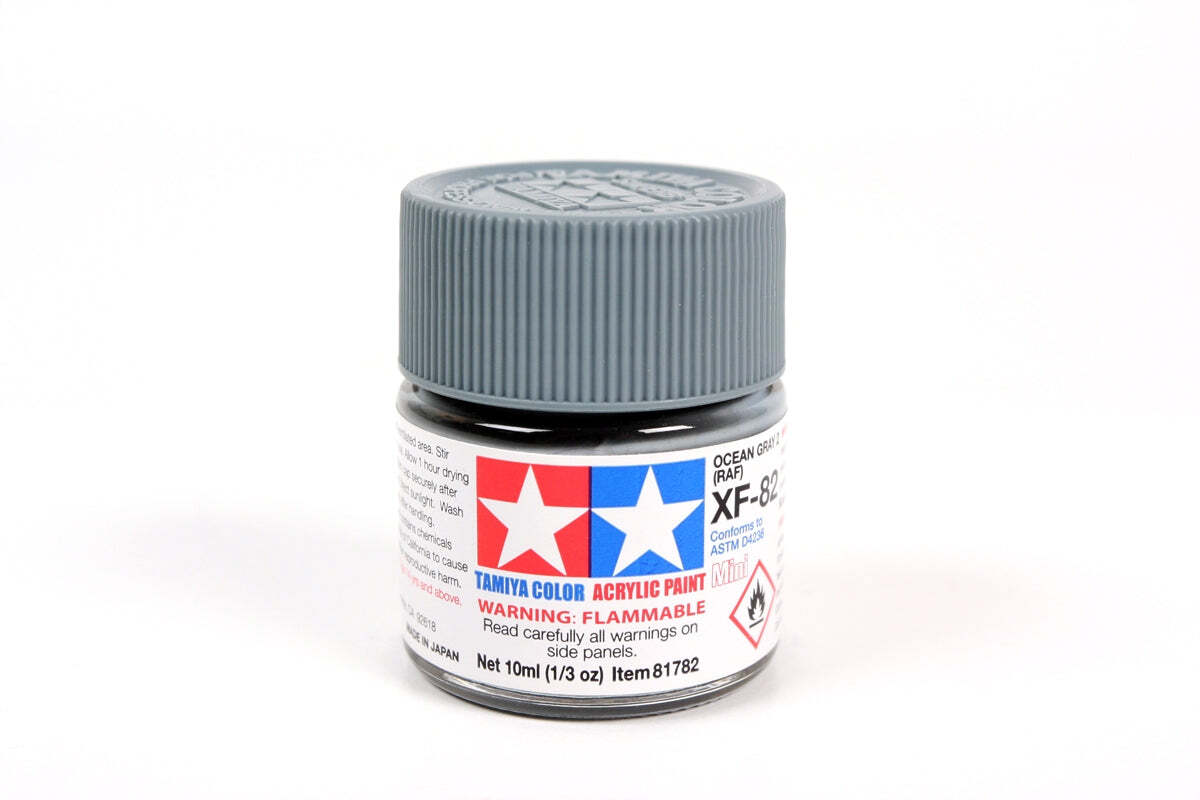 Tamiya 81782 XF-82 Ocean Gray 2 (RAF) Acrylic Mini Paint 10ml TAM81782 - US