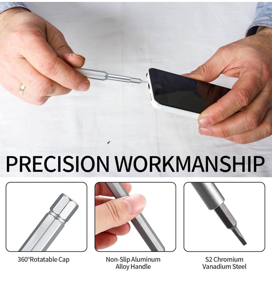 25PC Small MINI REPAIR PRECISION SCREWDRIVER TORX TOOL KIT SET PHONE LAPTOP CELL