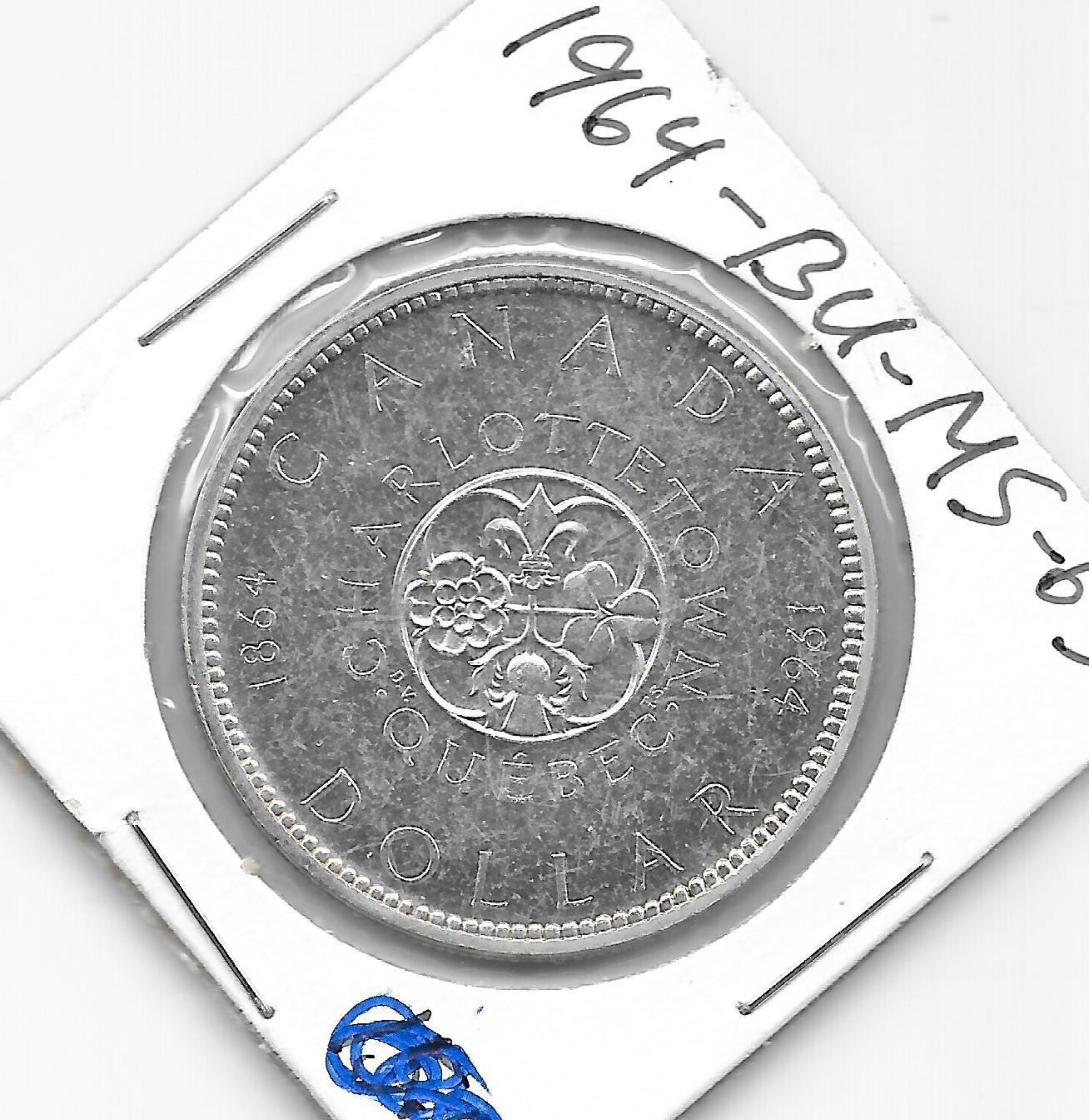 1964 CANADIAN SILVER DOLLAR (VERY NICE)