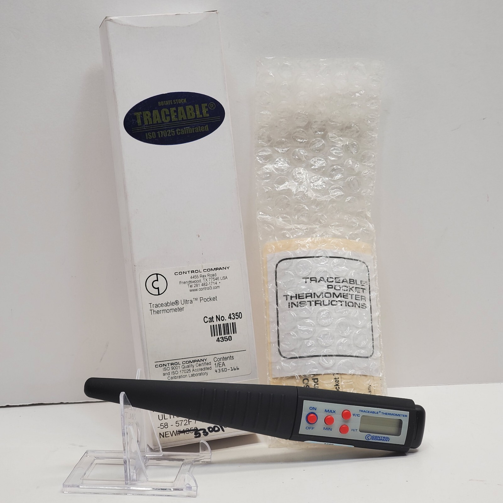 BIG SALE! Traceable Ultra Pocket Thermometer Control Company 4350 3.5" 4350-166