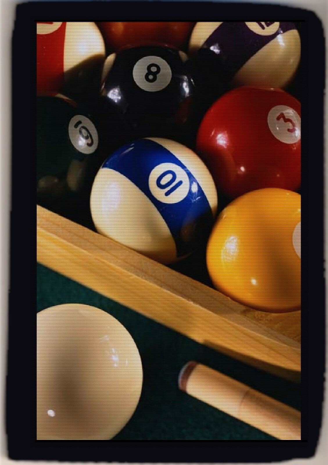 Billiards Pool Billiard Balls Cue Logo Men's Trifold Wallet Grab Closure NEW