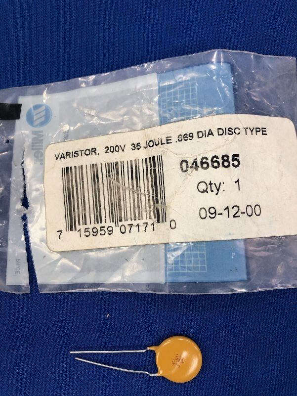 Miller Electric 046685 Varistor 200V .669 diameter Disc type