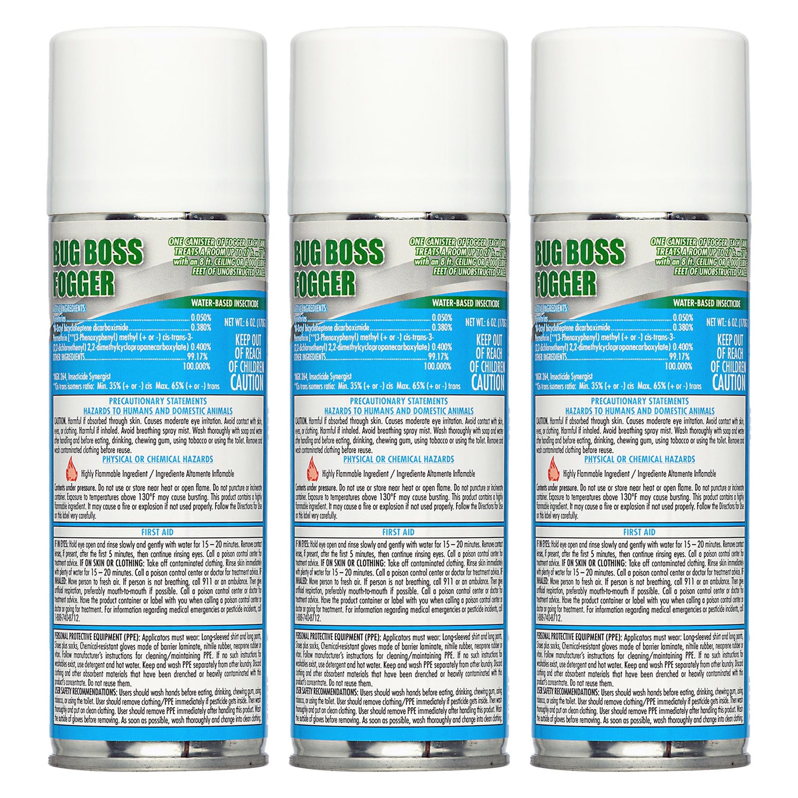 Kinzua Environmental Bug Foggers for Home Indoor & 6 Ounce (Pack of 3)