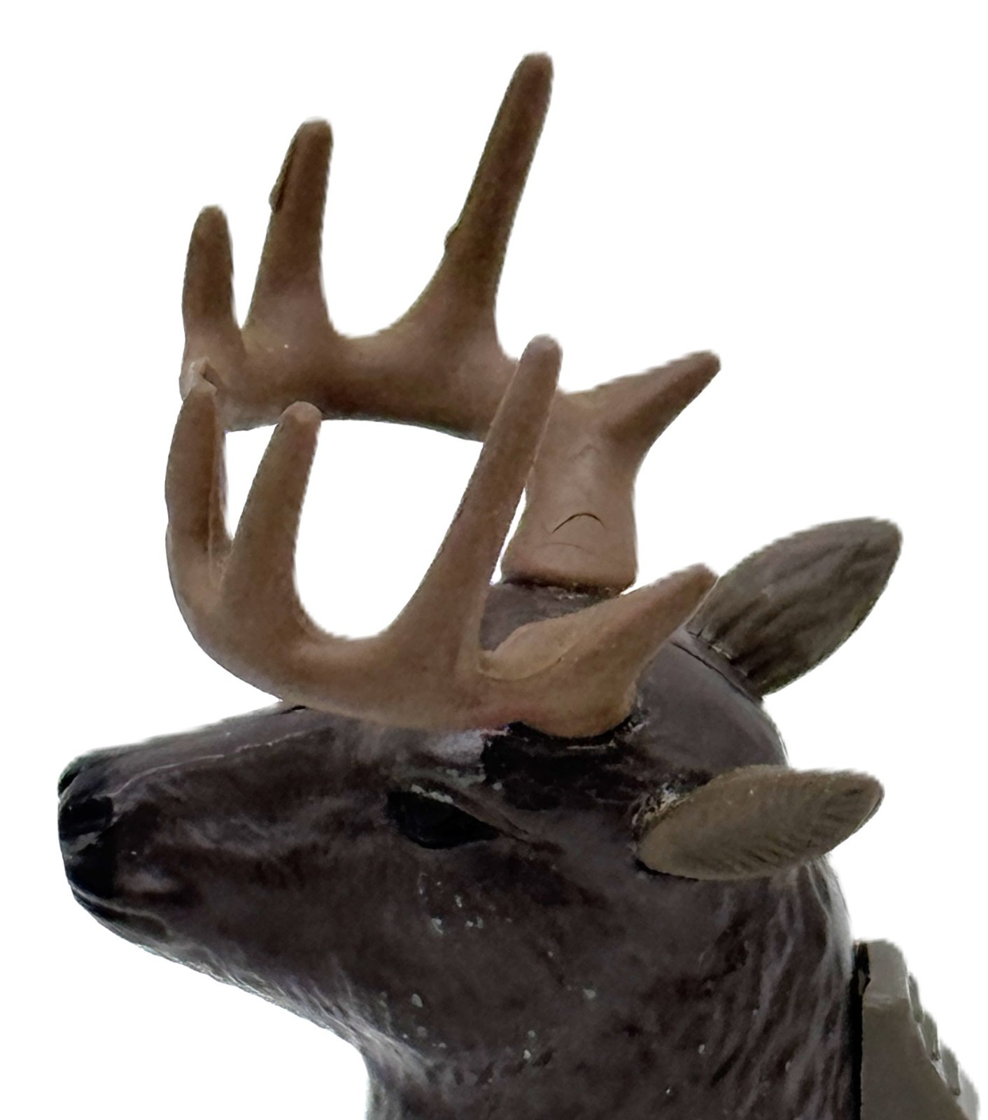 Refillable Buck Deer Head w/ Rubber Antlers Decorative Flame Lighter 🦌🦌