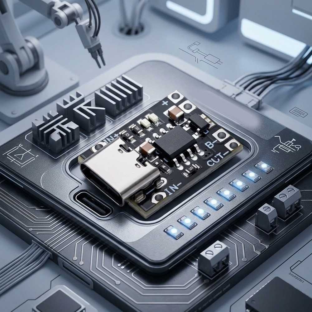 TP4057 USB-C 1A Lithium Battery Charging Board 10 pcs for DIY Projects