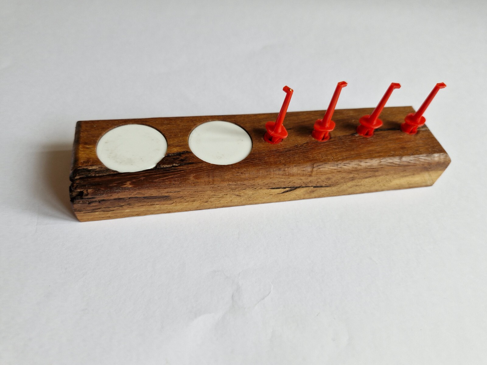Wooden Fly Tying Fly Holder and Magnet Tidy