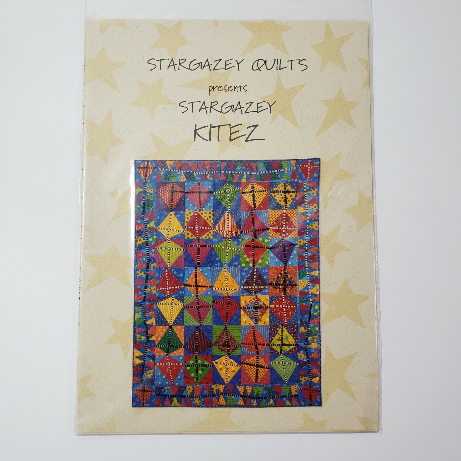Stargazey Kitez by Stargazy Quilts Pieced Pattern Kite Colorful 59" x 69" Crazy