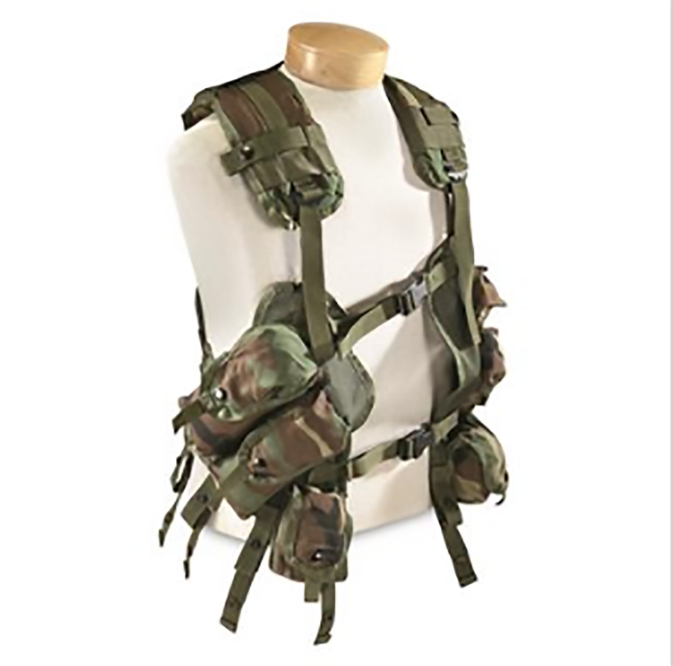 NEW USGI M81 WOODLAND CAMO ENHANCED LOAD BEARING VEST LBV NSN 8415-01-296-8878