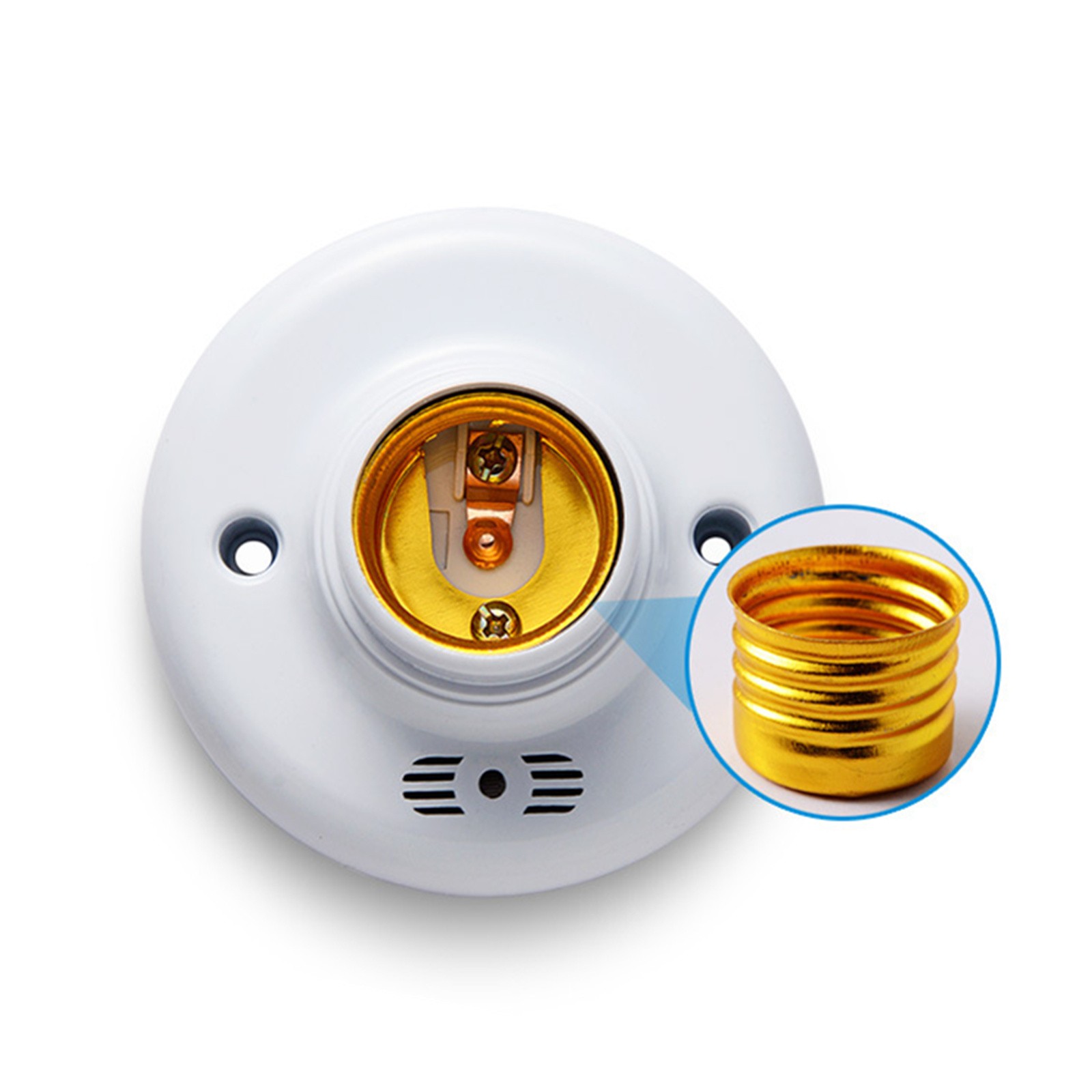 E27 Sensor Base Lamp Holder Light Bulb Switch Adapter Night Thread Voice Control
