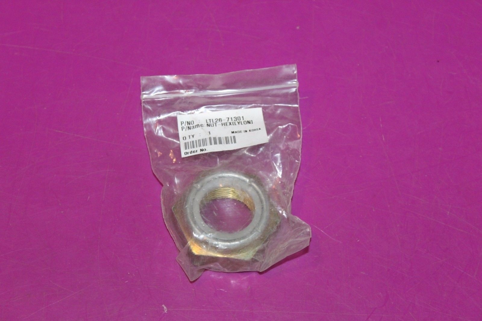 Hex Head Nut. Part LTL-71301. Fits Kioti. See pic.