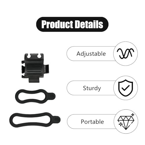 2 Set Universal Bike Light Mount Adjustable Bike Flashlight Mount Bicycle
