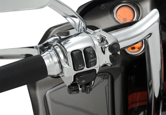 DS Chrome Handlebar Cruise Radio Switch Housing Kit Electra Ultra Classic 08-13
