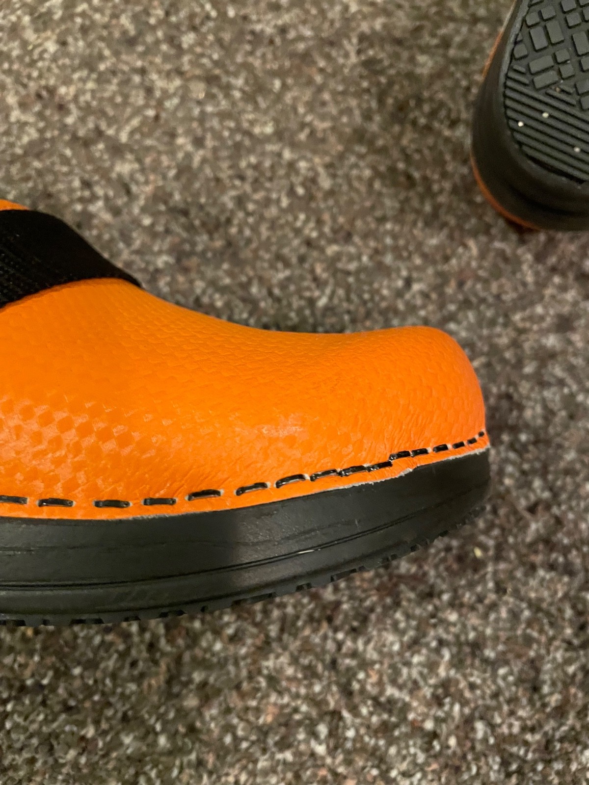 SANITA BRIGHT ORANGE CLOGS SIZE 38 - EXCELLENT CONDITION!!!