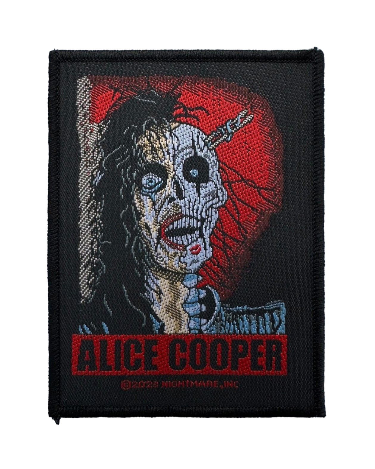 Alice Cooper Trashed Battle Jacket Sew On Woven Patch - OFFICIAL 13-4