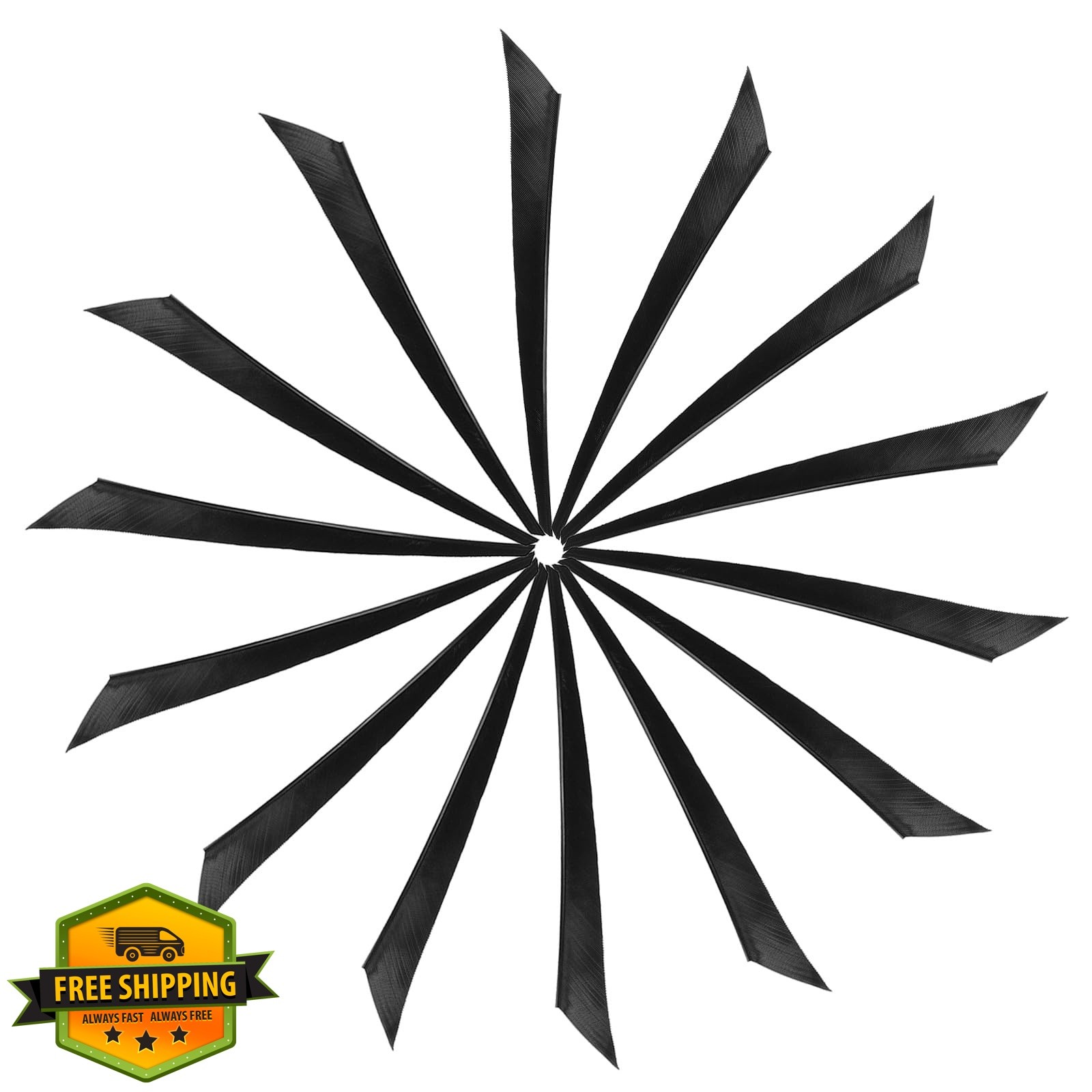 YELARXI Arrow Vanes Turkey Archery Arrows Feathers Fletching, Left Wing Fit f...