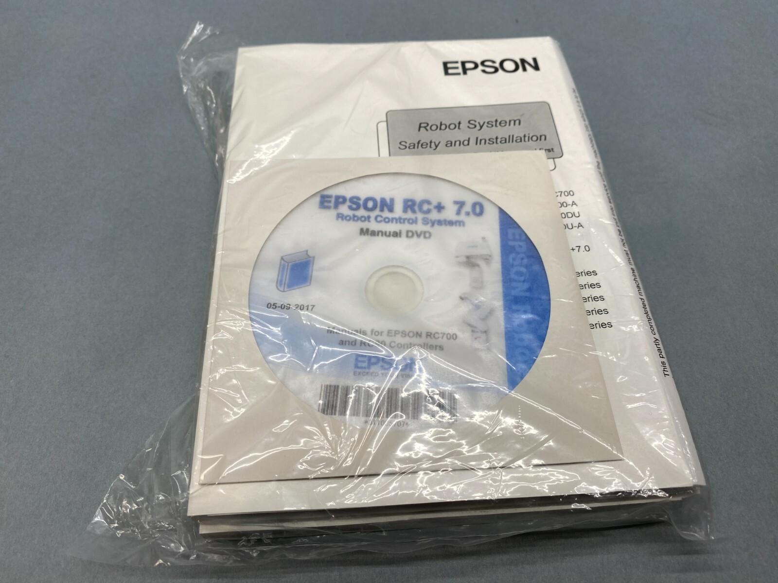 Epson RC700 RC+ 7.0 Safety and Installation Manual and DVD