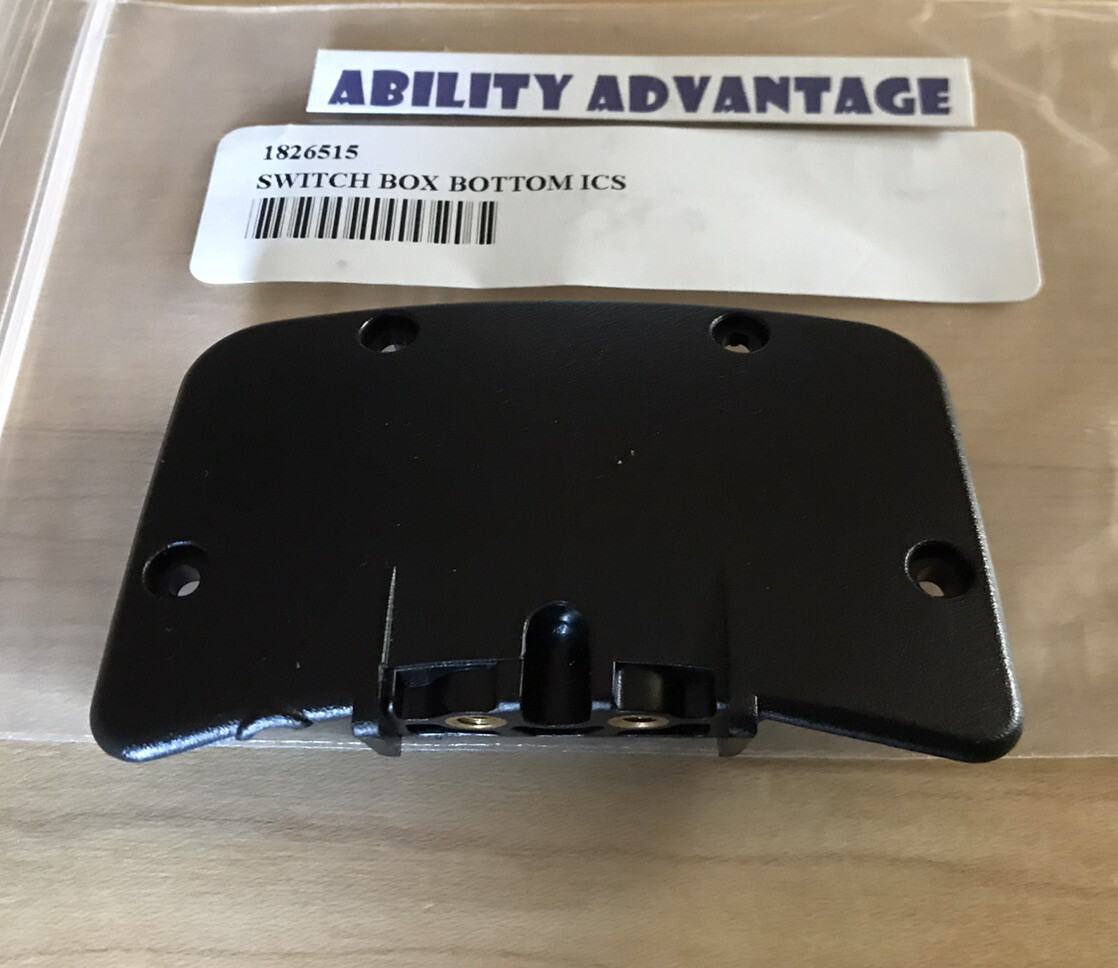 NEW: Permobil ICS Switch Box BOTTOM COVER.  No Screws.   Brand New Dealer Stock