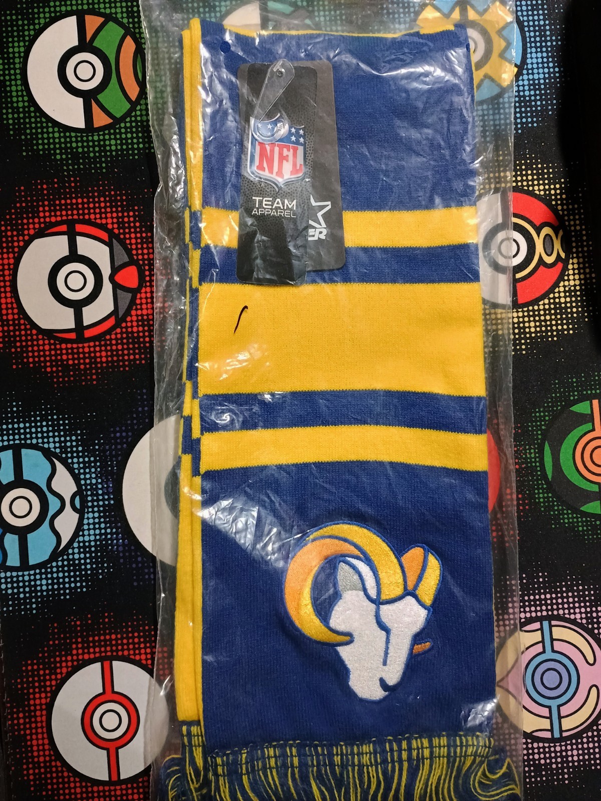 NEW Team Apparel Starter NFL Los Angeles Rams Scarf Blue Yellow Scarf
