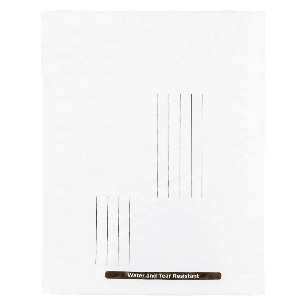 Self-Sealing Poly Bubble Mailers 6x9 Inches White 25-Pack Shipping Envelopes