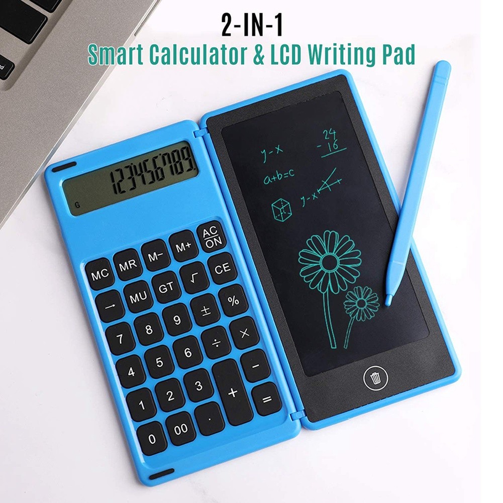 Calculator Notepad 6 Inch LCD Writing Tablet Digital Drawing Pad with2748
