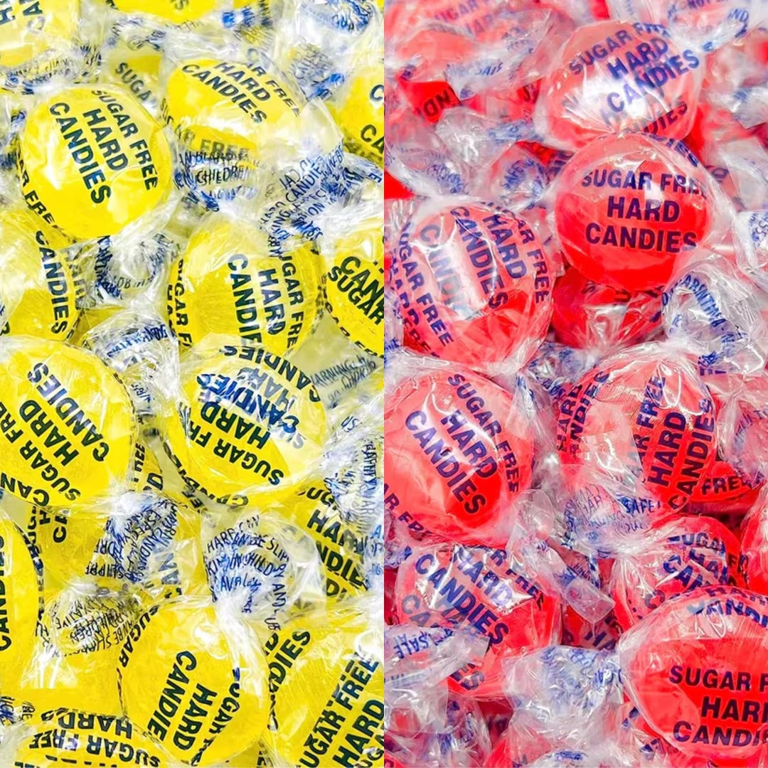 Sugar Free Hard Candy Mix Cinnamon Disc & lemon drops - 1,2 LB | Free Shipping!