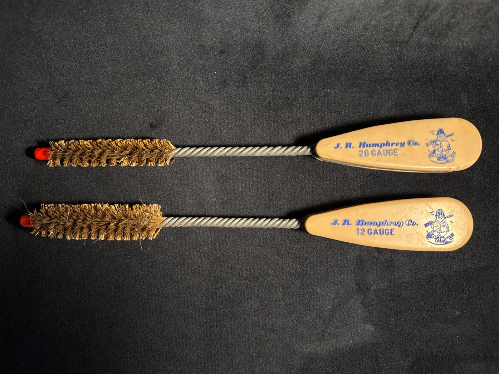 Vintage J R Humphrey Co. 12 Gauge & 28 Gauge Cleaning Brush Lot