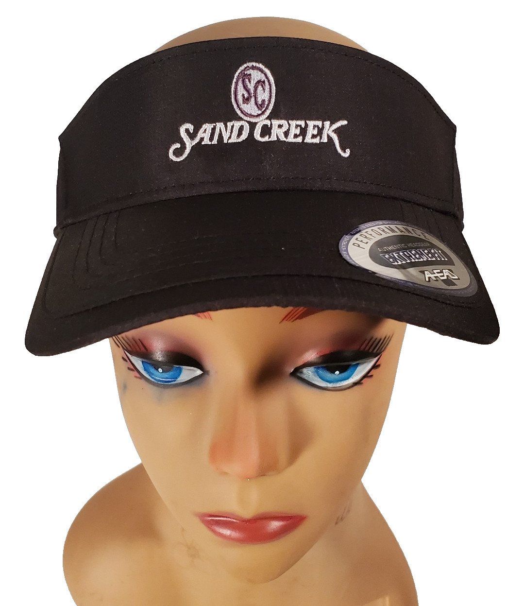Sand Creek Black Adjustable Golf Visor