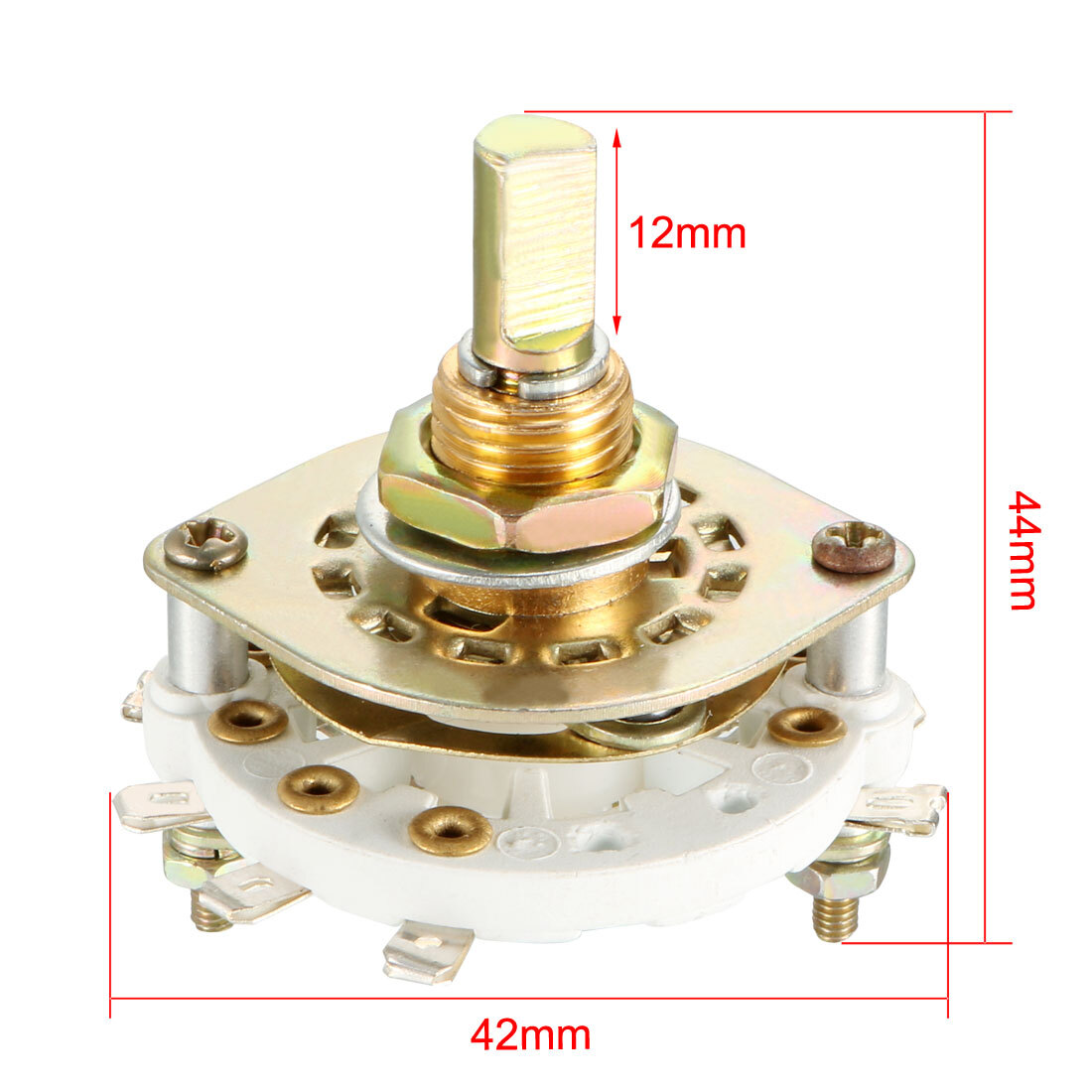 2 Pole 3 Position Selectable Single Deck Band Channel Rotary Switch
