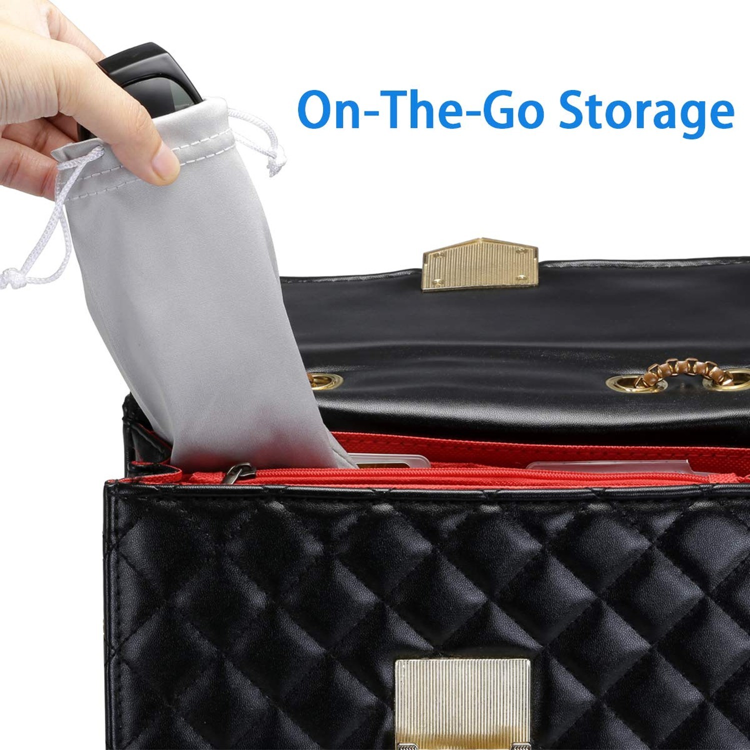 4 Pack Microfiber Eyeglass Sunglasses Gadgets Cleaning & Storage Pouch