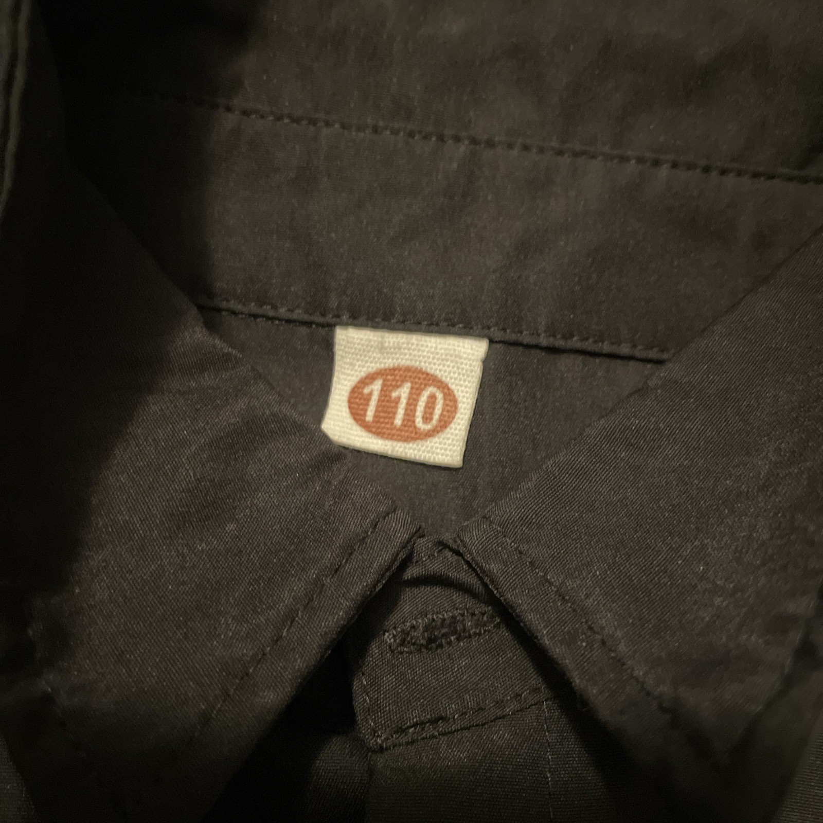 Solid Black Boy Button Up Top