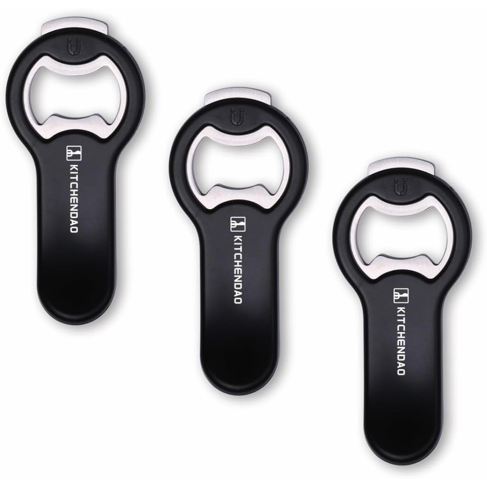 2 in 1 Magnetic Beer Bottle Opener for Fridge and RV with Catcher - Can