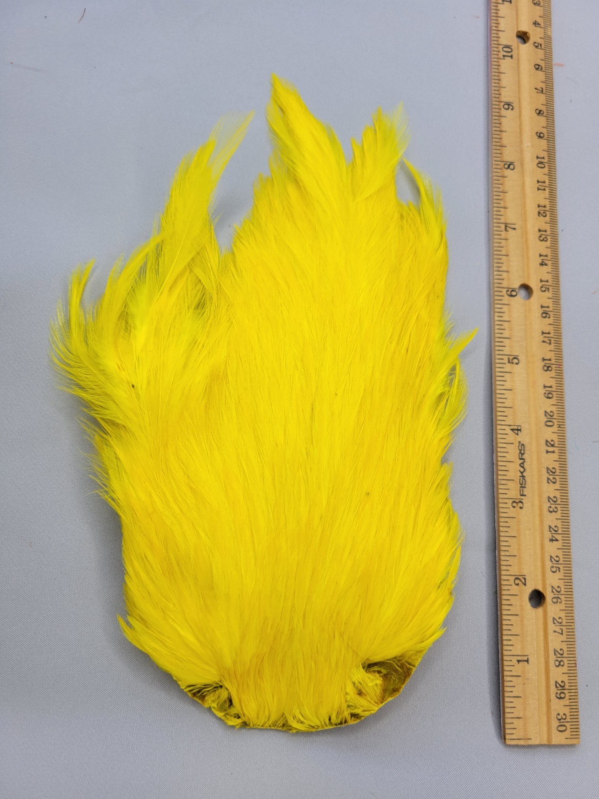 Lot 135,  Top Quality  YELLOW  India Rooster Streamer Neck Cape Feathers