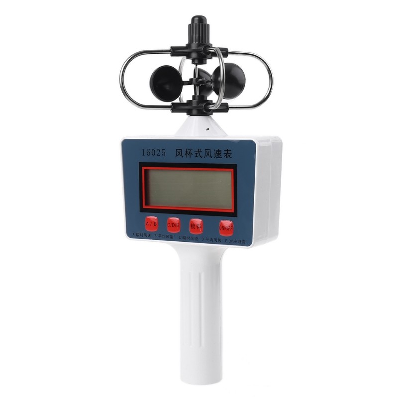 Digital Windspeed Meter Gauge Multi-Function Air Velocity Meter Instrument Test